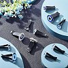 Olycraft 14Pcs Evil Eye Glass Car Air Vent Clips AJEW-OC0003-31-5