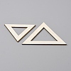 6Pcs Triangle Wood Hoop Rings Macrame for DIY Craft Making DIY-WH0049-11-2