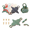 Beadthoven 30 Sets 6 Colors Handbags Shape Polka Dot Pattern Paper Candy Gift Fold Bags ABAG-BT0001-02-2