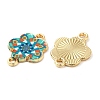 Printed Alloy Enamel Connector Charms ENAM-N056-200B-1