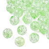 Transparent Crackle Acrylic Beads CACR-N002-25-2