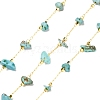 Handmade Synthetic Turquoise Beaded Chains CHC-I026-D-01G-2
