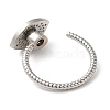 Rotatable Open Ring with Cubic Zirconia RJEW-Q776-02P-02-3