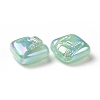 Rainbow Iridescent Plating Acrylic Beads LS-OACR-A010-06B-2