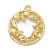 Zinc Alloy Open Back Bezel Pendants PALLOY-E577-23G-1