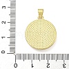 Rack Plating Brass Pave Shell Flat Round Pendants KK-Z063-11G-01-3