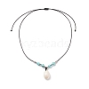 5Pcs 5 Style Natural Cowrie Shell Pendant Necklaces Set NJEW-TA00046-4