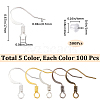 SOFPLATE 500Pcs 5 Colors Brass French Earring Hooks KK-SP0001-38-2