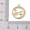 Brass Micro Pave Clear Cubic Zirconia Pendants FIND-B077-02G-04-3