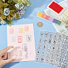 CRASPIRE 2 Sheets 2 Styles PVC Plastic Stamps DIY-CP0009-99-3