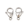 Tarnish Resistant 316 Surgical Stainless Steel Lobster Claw Clasps STAS-316-FL15A-5