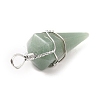 Natural Aventurine Gemstone Pendants G-D458-06P-01-RS-3