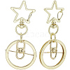 18Pcs Alloy Swivel Keychain Clasps KEYC-SP0001-48A-G-6