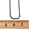 Brass Rolo Chains Necklaces for Women NJEW-D302-45B-5