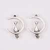 Tibetan Style Alloy Pendants TIBE-N010-45AS-RS-1