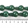 Natural Green Aventurine 3-Hole Guru Beads Strands G-H064-E07-05-5