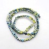 Electroplate Non-magnetic Synthetic Hematite Beads Strands G-J217D-07-2