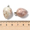 Natural Cherry Blossom Agate Pendants GG-K002-13F-3