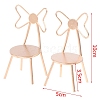 Miniature Alloy Backrest Butterfly Chair MIMO-PW0001-096B-3
