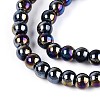 Electroplate Opaque Glass Beads Strands GLAA-T032-P4mm-AB01-3