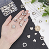 Unicraftale 36Pcs 6 Styles 304 Stainless Steel Stamping Blank Tag Charms STAS-UN0020-70P-2