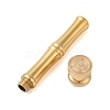 Golden Tone Brass Wax Seal Stamp Head with Bamboo Stick Shaped Handle STAM-K001-05G-A-2