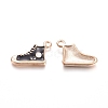 Light Gold Plated Alloy Enamel Pendants PALLOY-TAC0009-74-2