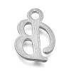 Alloy Letter Pendants PALLOY-J718-01C-B-2