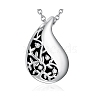 Stainless Steel Cremation Box Pet Memorial Pendant Cable Chain Necklace PW-WGD4062-01-1