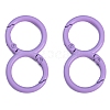 Spray Painted Alloy 8-shaped Keychain Clasps PW-WGE4E28-19-1