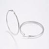 Tarnish Resistant 304 Stainless Steel Big Hoop Earrings EJEW-F105-17P-2