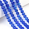 Electroplate Glass Beads Strands EGLA-A044-T4mm-L31-4