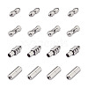 Fashewelry 16Sets 4 Style 304 Stainless Steel Screw Clasps STAS-FW0001-08P-10