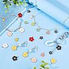 Olycraft 60Pcs 10 Style Alloy Enamel Pendants ENAM-OC0001-05-5