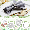 60Pcs Christmas Theme Alloy Leaf Napkin Rings AJEW-PB0001-03P-5