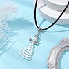 Seed Beads Loom Angel Pendant Necklaces NJEW-MZ00061-03-2