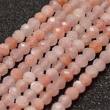 Natural Sunstone Beads Strands G-K182-2mm-12