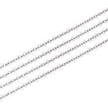 Anti-Tarnish Rhodium Plated 925 Sterling Silver Cable Chain STER-WH0011-04P