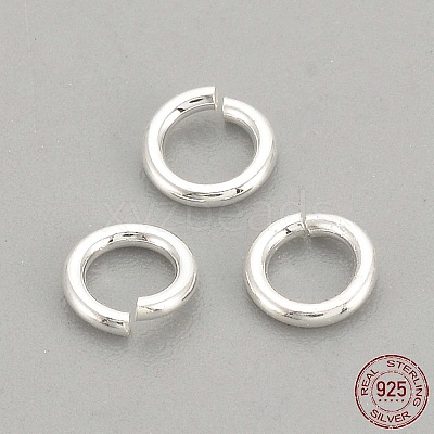 925 Sterling Silver Open Jump Rings X-STER-S002-57-1