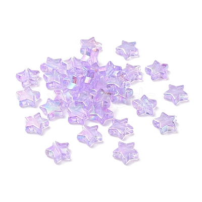 Eco-Friendly Transparent Acrylic Beads PL556-PW41-1
