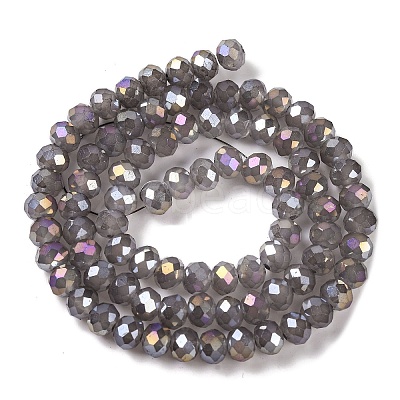 Baking Electroplate Glass Beads Strands DGLA-A039-J8mm-B06-1