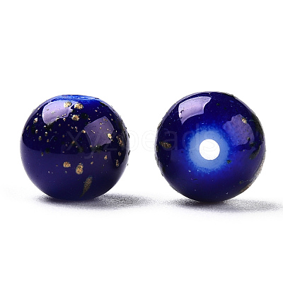 Mixed Style & Mixed Color Round Spray Painted Glass Beads DGLA-X0003-8mm-1