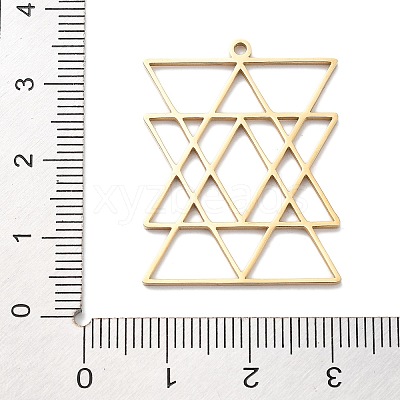 304 Stainless Steel Pendants STAS-U030-05G-1
