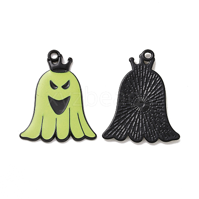 Halloween Theme Rack Plating Alloy Enamel Pendants PALLOY-O109-55EB-1