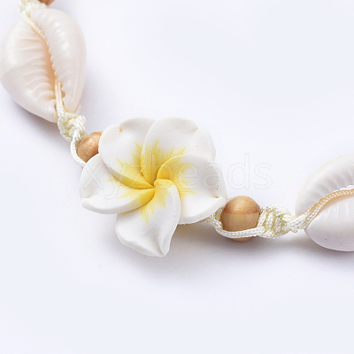 Adjustable Nylon Thread Braided Bead Necklaces NJEW-JN02794-M-1