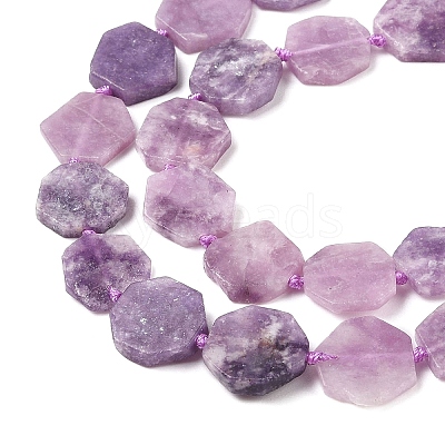 Natural Lepidolite Beads Strands G-L095-A01-01B-1