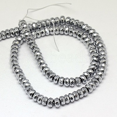 Electroplate Non-magnetic Synthetic Hematite Beads Strands G-J160-B-01-1