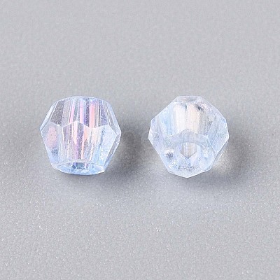 Transparent Spray Painted Glass Beads LS-EGLA-N018-4mm-05-1