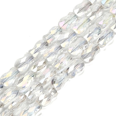 Electroplate Glass Beads Strands EGLA-P066-01A-AB08-1