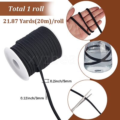 1 Roll Soft Nylon Braided Cord NWIR-SP0001-04C-1